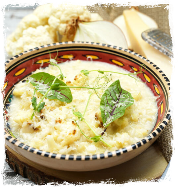 RISOTTO WITH BAKED CAULIFLOWER