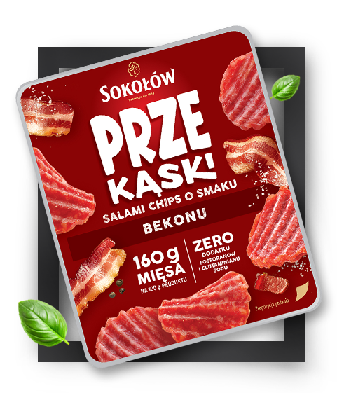 SALAMI CHIPS O SMAKU BEKONU