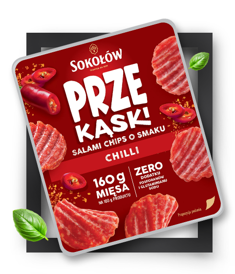 SALAMI CHIPS O SMAKU CHILLI