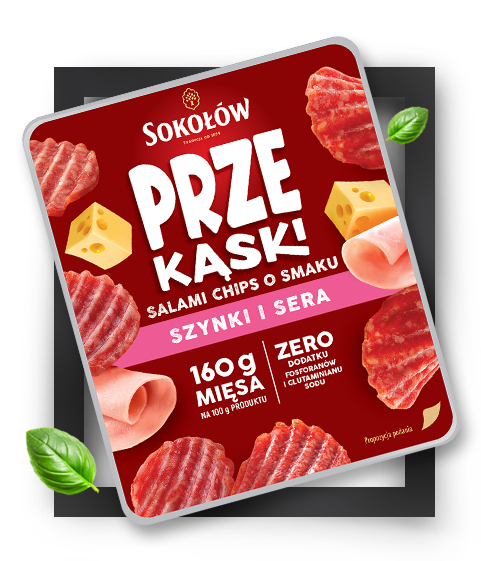 SALAMI CHIPS O SMAKU SZYNKI I SERA