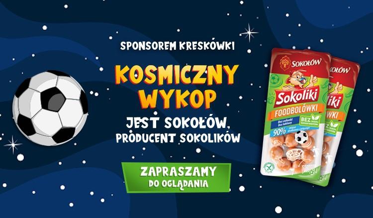 "Space Kick" Sokołów a sponsor of an animated series