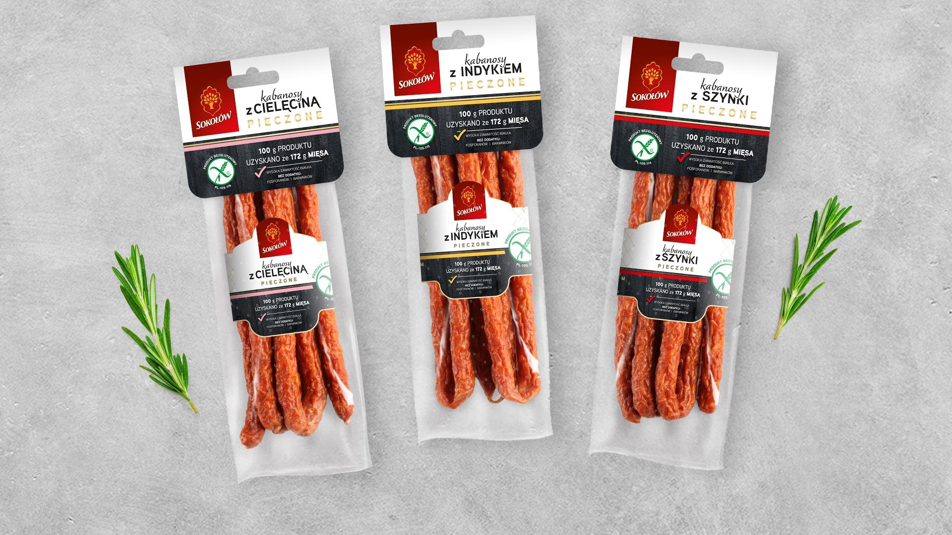 New baked kabanos sausages now in shops