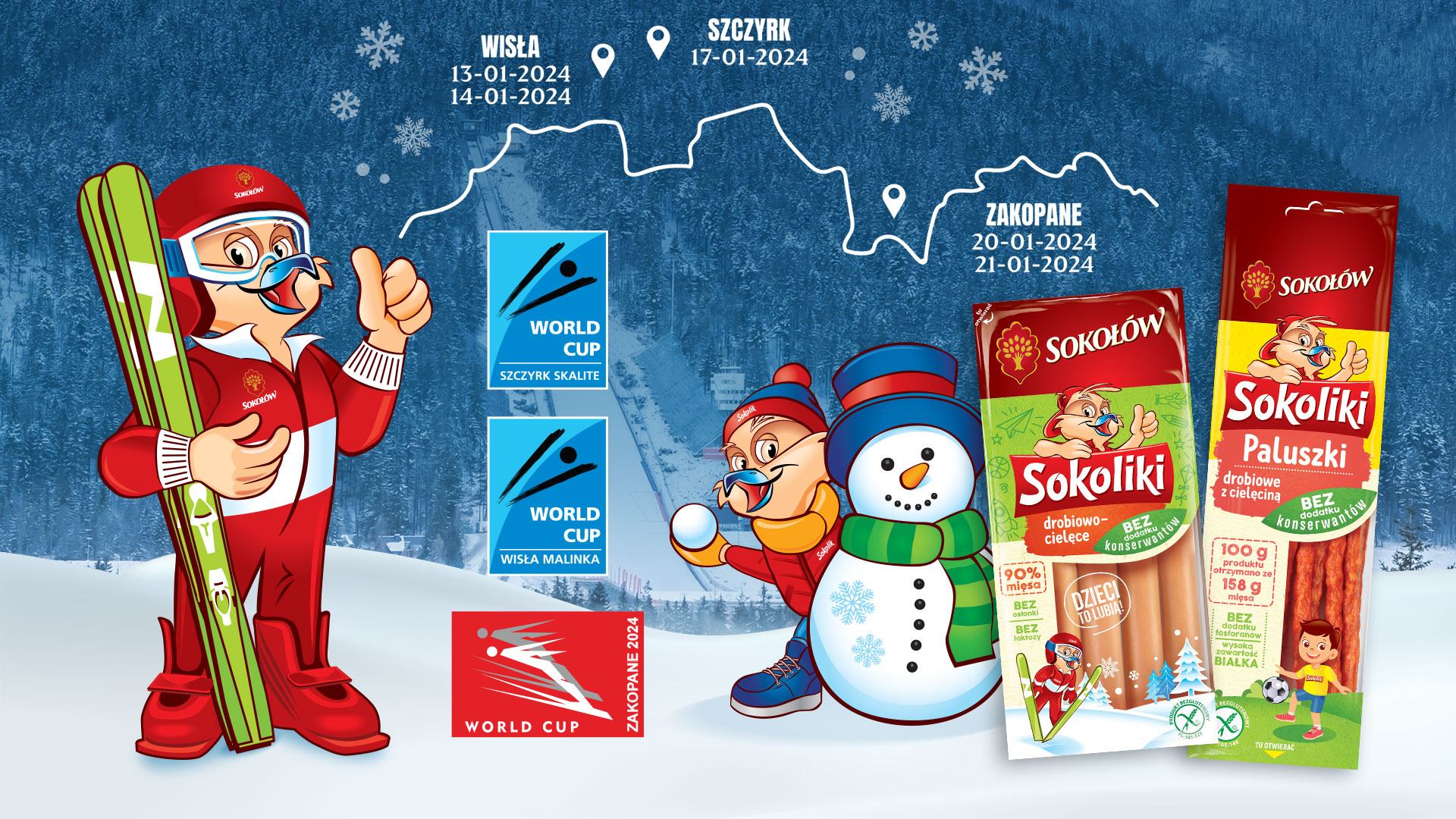 Sokołów sponsors the Ski Jumping World Cup!