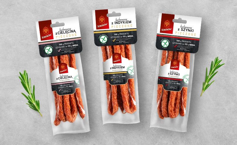 New baked kabanos sausages now in shops