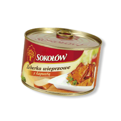ŻEBERKA Z KAPUSTĄ