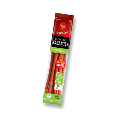 KABANOSY LUKSUSOWE Z DROBIEM