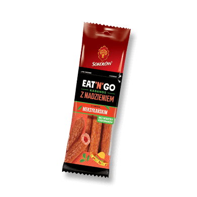 KABANOS Z NADZIENIEM O SMAKU MEKSYKAŃSKIM