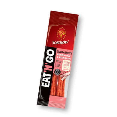 KABANOSY BEKONOWE Z PIEPRZEM