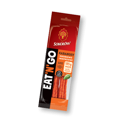 KABANOSY DROBIOWE Z DODATKIEM WIEPRZOWINY