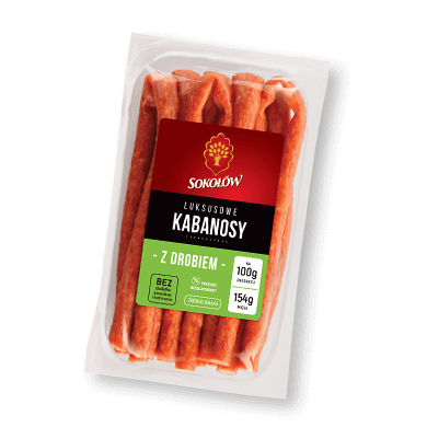 KABANOSY LUKSUSOWE Z DROBIEM