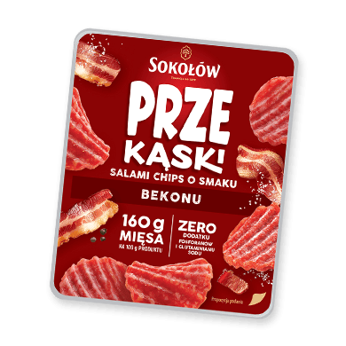 SALAMI CHIPS O SMAKU BEKONU