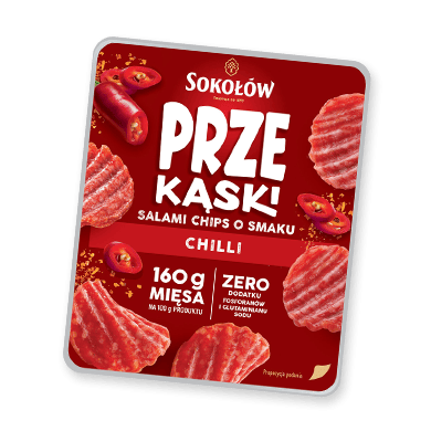 SALAMI CHIPS O SMAKU CHILLI