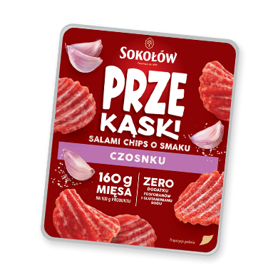 SALAMI CHIPS O SMAKU CZOSNKU