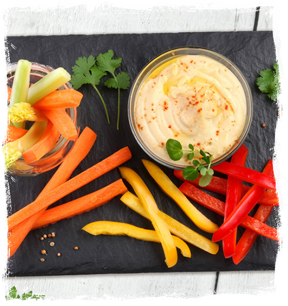 HUMMUS WITH VEGETABLES