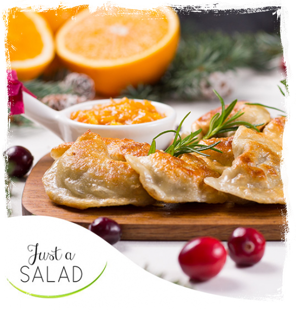 VEGETARIAN DUMPLINGS WITH PATE