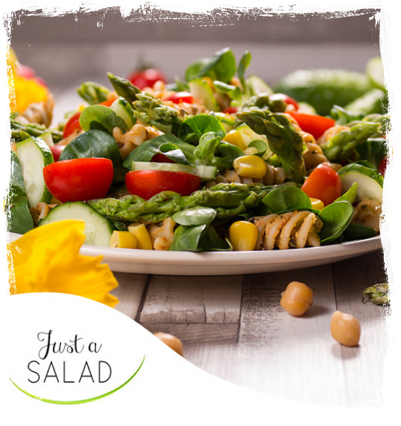 SPRING VEGETABLE SALAD WITH PASTA