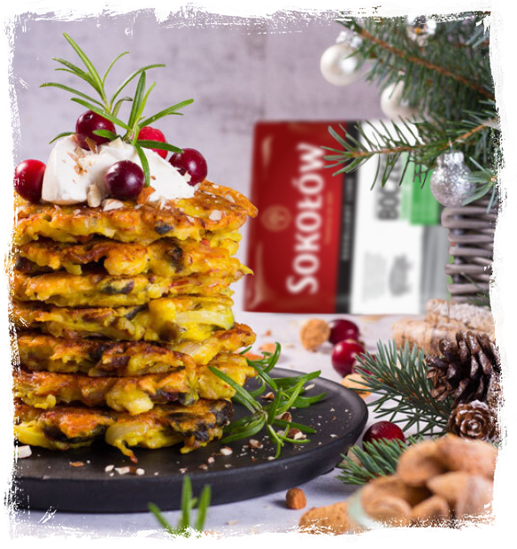 PANCAKES WITH BACON, SAUERKRAUT AND NUTS