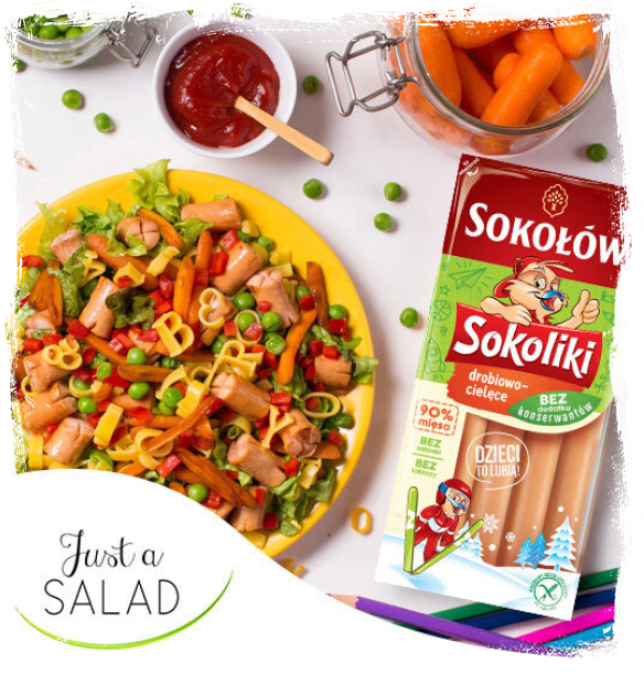 SAŁATKA MAKARONOWA Z PARÓWKAMI