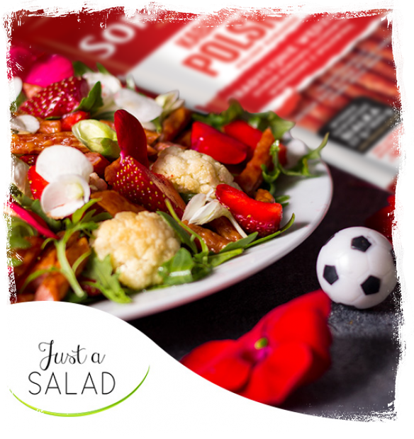 KABANOS SAUSAGE AND BAKED CAULIFLOWER SALAD