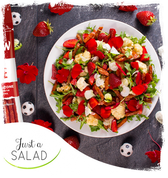 KABANOS SAUSAGE AND BAKED CAULIFLOWER SALAD