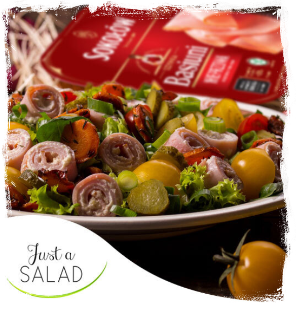 HAM AND SPINACH SALAD