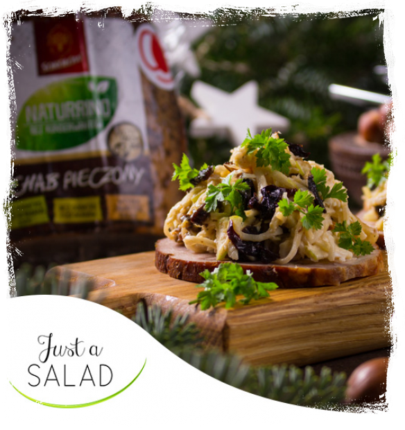 CHRISTMAS SALAD WITH DRIED FRUIT AND NUTS  