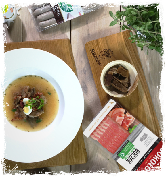 EASTER SOUR RYE SOUP WITH SAUSAGE