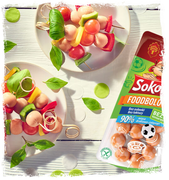 SHISH KEBABS WITH FOODBOLÓWKI SAUSAGES AND VEGETABLES