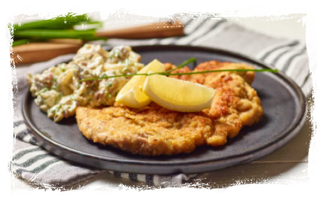 WIENER SCHNITZEL WITH POTATO SALAD