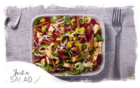 SAŁATKA Z KUSKUSEM I SOKIEM Z BURAKA