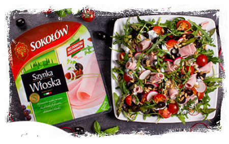 SAŁATKA Z SZYNKĄ WŁOSKĄ