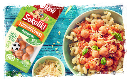 MAKARON Z SOSEM POMIDOROWYM I FOODBOLÓWKAMI