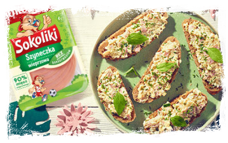 HAM, YELLOW CHEESE AND EGG PASTE