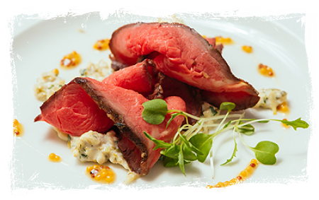 BAKED ROAST BEEF WITH TARTAR SAUCE