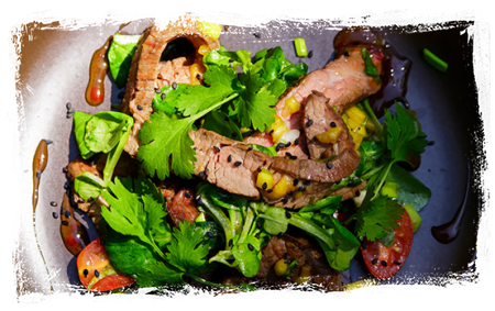 Thai salad with grilled beef