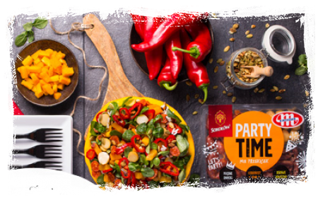 SALAD WITH PUMPKIN, RICE AND PEPPERS