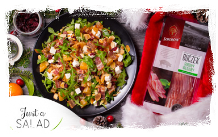 FETA CHEESE AND ROASTED BACON SALAD