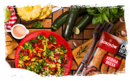 SALAD WITH GRILLED SAUSAGE