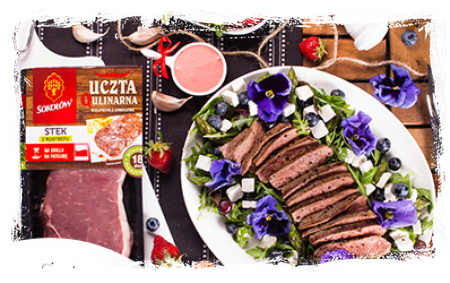 SAŁATKA ZE STEKIEM Z ROSTBEFU