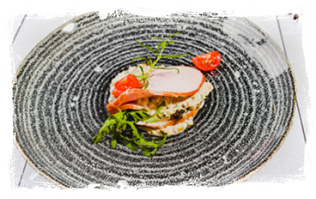 PORK LOIN IN TARTAR SAUCE WITH TUNA