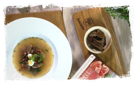 EASTER SOUR RYE SOUP WITH SAUSAGE