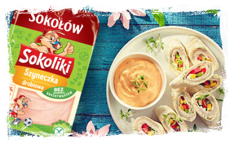 TORTILLE Z SZYNECZKĄ, SERKIEM I OGÓRKIEM