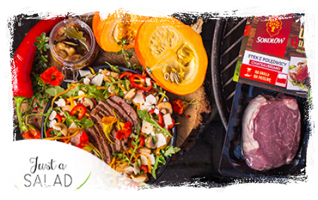 ZE STEKIEM NA PIEŃKU